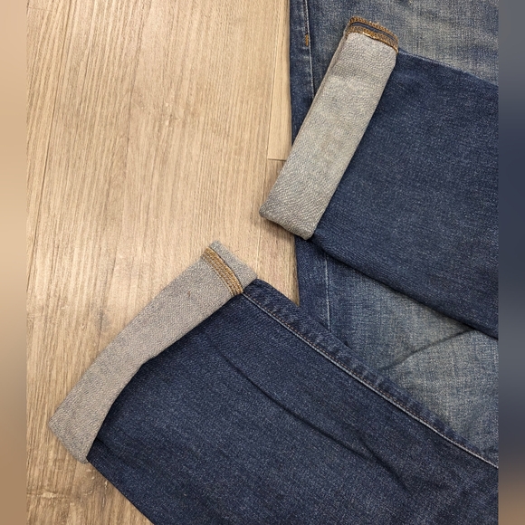 Men's J. Crew Cuffed Flex Straight Leg Jeans Size 33x32 - Picture 2 of 5